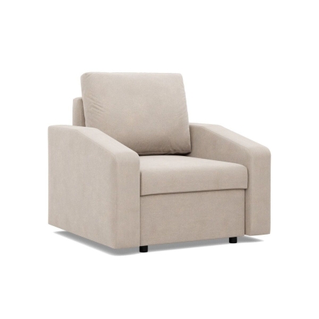 Fotel do salonu, BLOM, velvet, 83x92x92 cm, beżowy