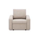 Fotel do salonu, BLOM, velvet, 83x92x92 cm, beżowy