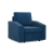 Fotel do salonu, BLOM, sztruks, 83x92x92 cm, granatowy