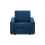 Fotel do salonu, BLOM, sztruks, 83x92x92 cm, granatowy
