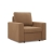 Fotel wypoczynkowy, prosty, BLOM, Mikrofaza, 83x92x85 cm, cappuccino