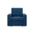 Fotel wypoczynkowy, prosty, BLOM, sztruks, 83x92x92 cm, granatowy