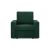 Fotel wypoczynkowy, prosty, BLOM, sztruks, 83x92x92 cm, butelkowa zieleń
