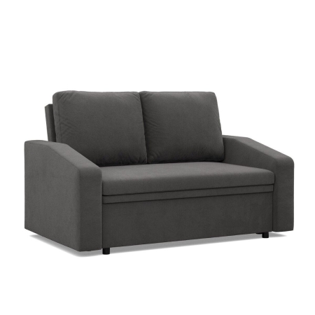 Sofa z funkcją spania, BLOM, Mikrofaza, 148x87x90 cm, szary