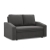 Sofa z funkcją spania, BLOM, Mikrofaza, 148x87x90 cm, szary