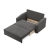 Sofa z funkcją spania, BLOM, Mikrofaza, 148x87x90 cm, szary