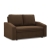Sofa z funkcją spania, BLOM, Mikrofaza, 148x87x90 cm, brązowy