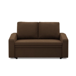 Sofa z funkcją spania, BLOM, Mikrofaza, 148x87x90 cm, brązowy