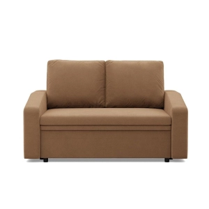 Sofa z funkcją spania, BLOM, Mikrofaza, 148x87x90 cm, cappuccino