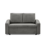 Sofa z funkcją spania, BLOM, velvet, 148x87x90 cm, jasny szary