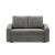 Sofa z funkcją spania, BLOM, velvet, 148x87x90 cm, jasny szary