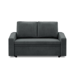 Sofa z funkcją spania, BLOM, velvet, 148x87x90 cm, ciemny szary