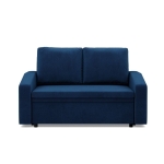 Sofa z funkcją spania, BLOM, velvet, 148x87x90 cm, granatowy