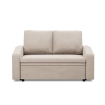 Sofa z funkcją spania, BLOM, velvet, 148x87x90 cm, beżowy