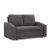 Sofa z funkcją spania, BLOM, sztruks, 148x87x90 cm, ciemny szary