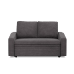 Sofa z funkcją spania, BLOM, sztruks, 148x87x90 cm, ciemny szary