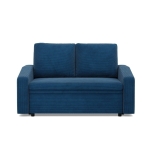 Sofa z funkcją spania, BLOM, sztruks, 148x87x90 cm, granatowy