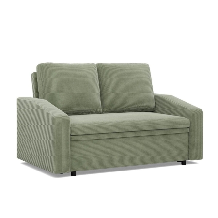Sofa z funkcją spania, BLOM, sztruks, 148x87x90 cm, oliwkowy