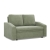 Sofa z funkcją spania, BLOM, sztruks, 148x87x90 cm, oliwkowy