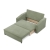 Sofa z funkcją spania, BLOM, sztruks, 148x87x90 cm, oliwkowy