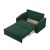Sofa z funkcją spania, BLOM, sztruks, 148x87x90 cm, butelkowa zieleń