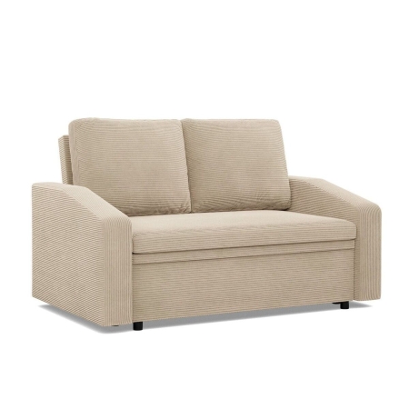 Sofa z funkcją spania, BLOM, sztruks, 148x87x90 cm, beżowy