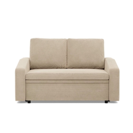 Sofa z funkcją spania, BLOM, sztruks, 148x87x90 cm, beżowy