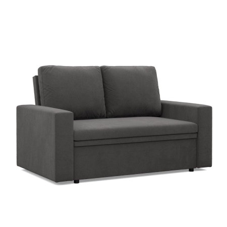 Sofa dwuosobowa, BLOM, Mikrofaza, 148x87x90 cm, szary