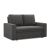 Sofa dwuosobowa, BLOM, Mikrofaza, 148x87x90 cm, szary