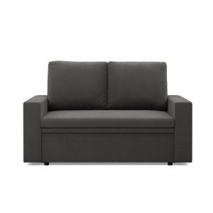 Sofa dwuosobowa, BLOM, Mikrofaza, 148x87x90 cm, szary