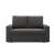 Sofa dwuosobowa, BLOM, Mikrofaza, 148x87x90 cm, szary
