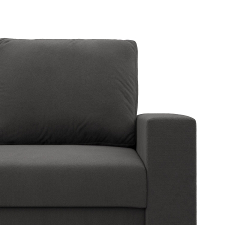 Sofa dwuosobowa, BLOM, Mikrofaza, 148x87x90 cm, szary