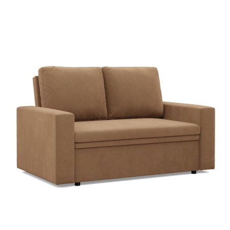 Sofa dwuosobowa, BLOM, Mikrofaza, 148x87x90 cm, cappuccino