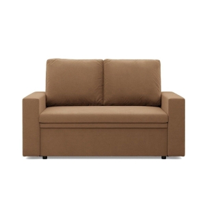 Sofa dwuosobowa, BLOM, Mikrofaza, 148x87x90 cm, cappuccino