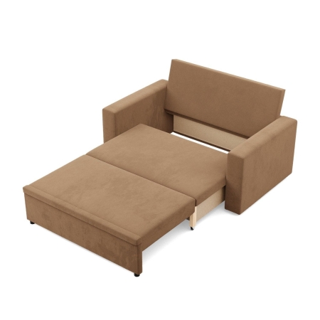 Sofa dwuosobowa, BLOM, Mikrofaza, 148x87x90 cm, cappuccino