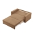 Sofa dwuosobowa, BLOM, Mikrofaza, 148x87x90 cm, cappuccino