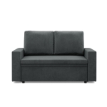 Sofa dwuosobowa, BLOM, velvet, 148x87x90 cm, ciemny szary