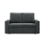 Sofa dwuosobowa, BLOM, velvet, 148x87x90 cm, ciemny szary