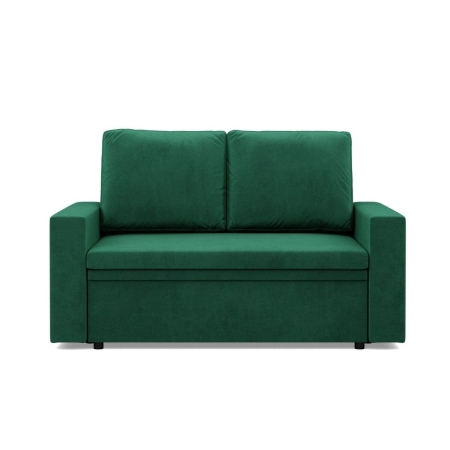 Sofa dwuosobowa, BLOM, velvet, 148x87x90 cm, butelkowa zieleń