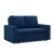 Sofa dwuosobowa, BLOM, velvet, 148x87x90 cm, granatowy