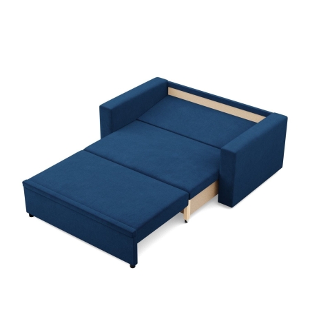 Sofa dwuosobowa, BLOM, velvet, 148x87x90 cm, granatowy