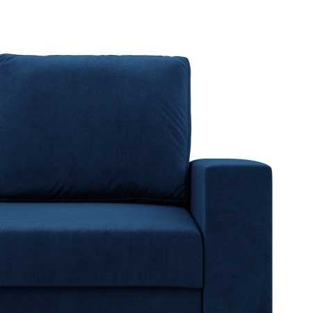 Sofa dwuosobowa, BLOM, velvet, 148x87x90 cm, granatowy