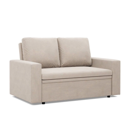 Sofa dwuosobowa, BLOM, velvet, 148x87x90 cm, beżowy