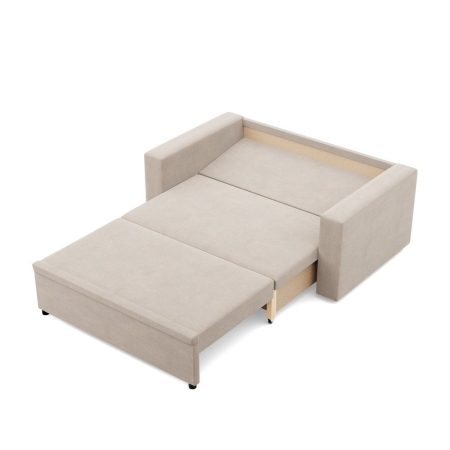 Sofa dwuosobowa, BLOM, velvet, 148x87x90 cm, beżowy