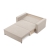 Sofa dwuosobowa, BLOM, velvet, 148x87x90 cm, beżowy