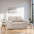 Sofa dwuosobowa, BLOM, velvet, 148x87x90 cm, beżowy