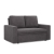 Sofa dwuosobowa, BLOM, sztruks, 148x87x90 cm, ciemny szary