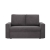 Sofa dwuosobowa, BLOM, sztruks, 148x87x90 cm, ciemny szary