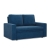 Sofa dwuosobowa, BLOM, sztruks, 148x87x90 cm, granatowy