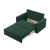 Sofa dwuosobowa, BLOM, sztruks, 148x87x90 cm, butelkowa zieleń